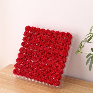 81pcs Lover Rose Flower Soap Valentines Day Gift